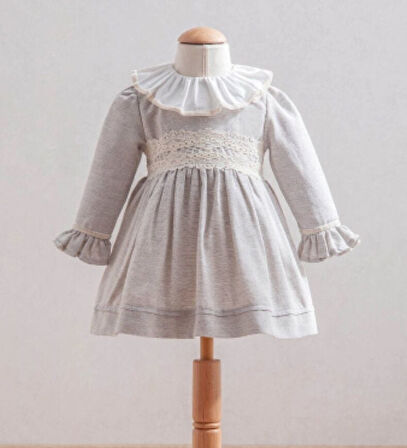 Tongs Baby Elbise 3878 Gri