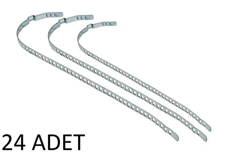 AKS KÖRÜK KELEPÇESİ UNİVERSAL 9MM KISA PKT 24 LÜK PASLANMAZ GALVENİZLİ SAÇ (24 ADET)