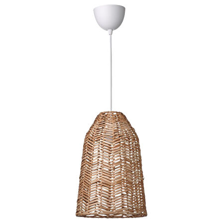 Sarkıt lamba, rattan-beyaz, 29 cm