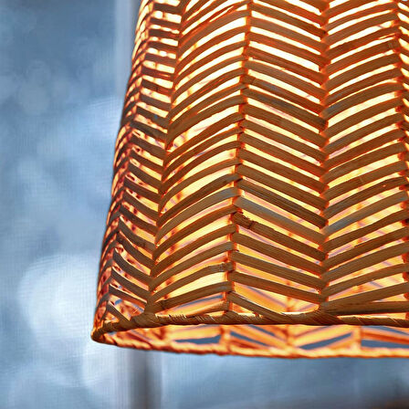 Sarkıt lamba, rattan-beyaz, 29 cm