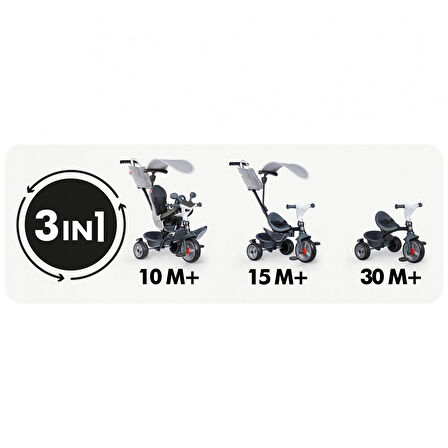 7600741503 Baby Driver Tricycle Grey