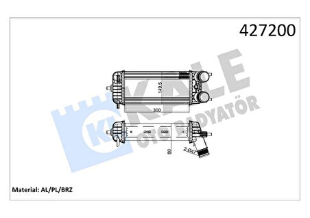 INTERCOOLER COURIER FIESTA 1.5TDCI 1.6TDCI 2018 JT766K775BA JT766K775DA