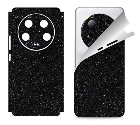Xiaomi Mi 13 Ultra için uyumlu 360 full arka ve yan kaplama koruma sticker SİMLİ SİYAH