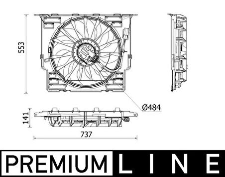 FAN MOTORU PREMIUM LINE BMW G30 F90 G31 B47 D20 17428472266