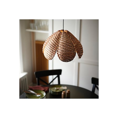 Sarkıt lamba , rattan-siyah, 45 cm