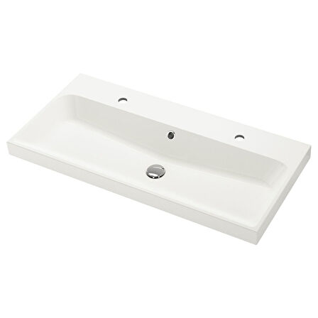 Lavabo, beyaz, 100x48 cm