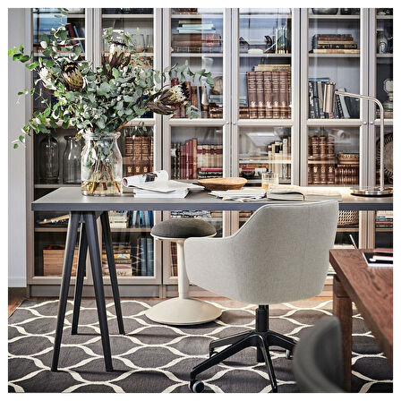 Çalışma sandalyesi, gunnared bej-siyah