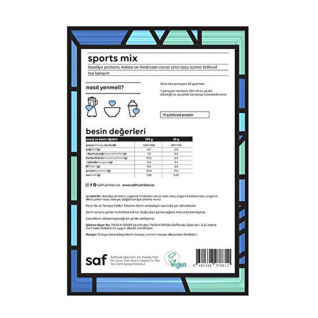 Saf Sports Mix  Saşe 30 GR