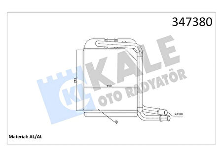 KALORİFER RADYATÖRÜ TRANPORTER T5-T6 2003 7H1819031 7H0819031