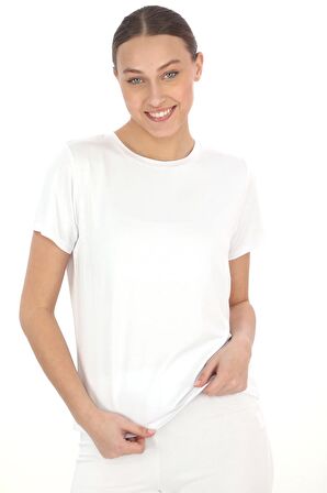 Tişört & Pantolon Takım-Beyaz