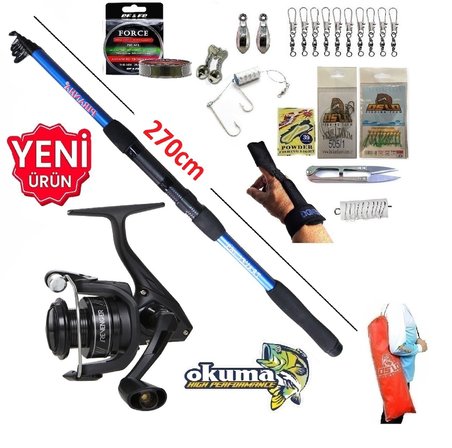 Okuma Revenger Rv-4000A 270cm 50-150gr Travel Tele Kıyı Olta Takımı Seti