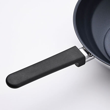Wok tava, yapışmaz kaplama-paslanmaz çelik, 28 cm