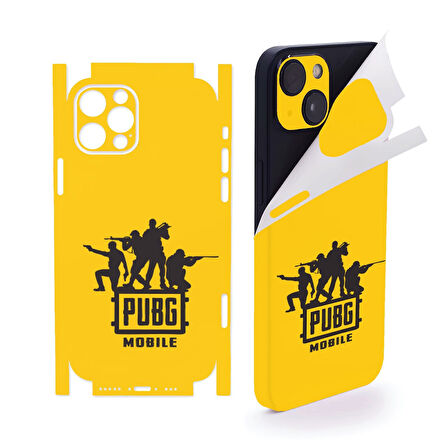 Apple İphone 15 pro max full kaplama koruma sticker kılıfsız kullanım çizilme önleyici PUBG 2
