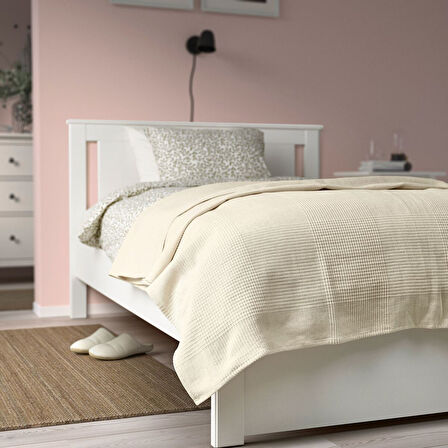 Yatak örtüsü, natürel, 150x250 cm