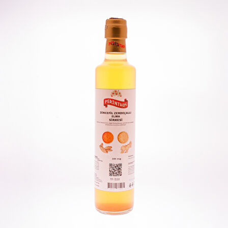Perinthos Zencefi̇lli̇ Zerdeçalli Elma Sirkesi 500 Ml