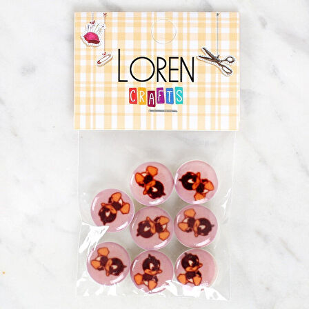 Loren Crafts 8'li Ördek Düğme - 1205