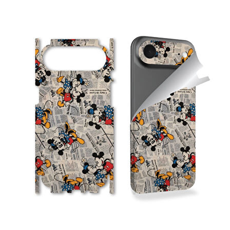 Apple İphone 17 Air için full kaplama koruma sticker kılıfsız kullanım için çizilme önleyici MİCKEY