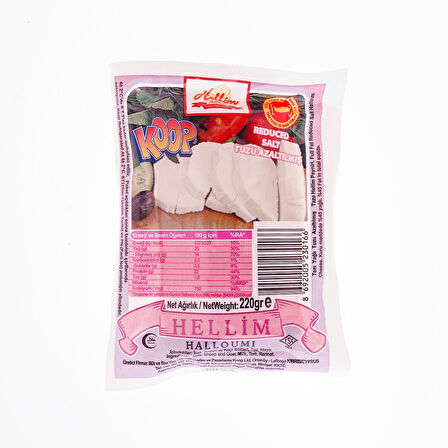 Koop Tuzu Azaltılmış Helli̇m Peyniri̇ 220 Gr