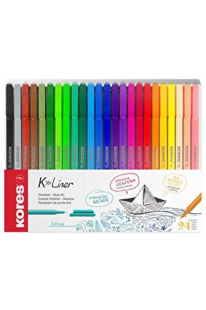 Kores K-Liner 24 Karışık Renkli İnce Gömlek Seti