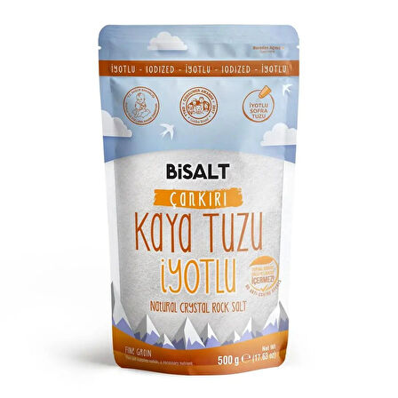 Bi̇salt İyotlu Çankiri Kaya Tuzu 500 Gr