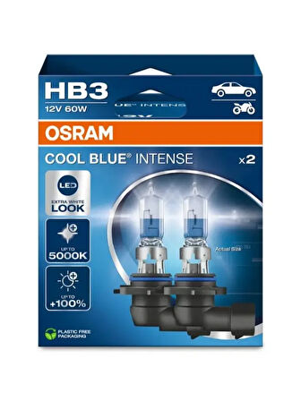 AMPUL 12V HB3 60W COOL BLUE INTENSE NEXT GEN (CBN) SERISI (IKILI KUTU) (ORIJINAL)