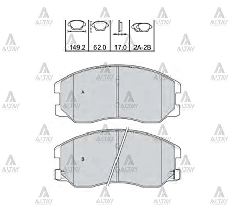FREN BALATA CAPTIVA 2007-2011 / OPEL ANTARA 2007-2014 ÖN 96626070 20789468