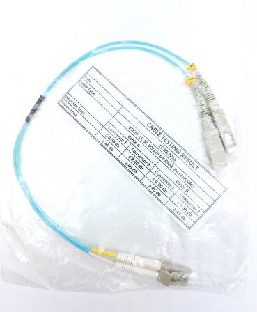 FİBER PATCH CORD SC-LC MM DUPLEX 50/125 OM3 0.25 MT