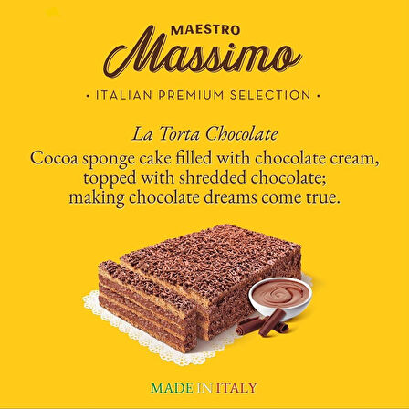Massimo Cocoa La Torta 300 Gr