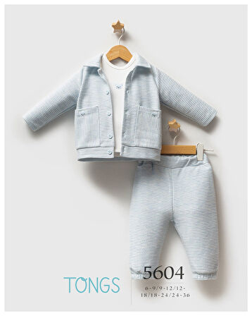 Tongs Baby Classic Bear 3'lü Takım 5604 Mavi