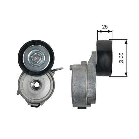 ALTERNATÖR GERGİ RULMANI VOLVO S80 2.0TDİ 2008570 2.0D-C5 2.2 MONDEO 2.0TDCİ 2007 9653197280-C2Z16647- 1345A034-1613840780-5751F5-5751G0 7G9Q6A228AB 31216514