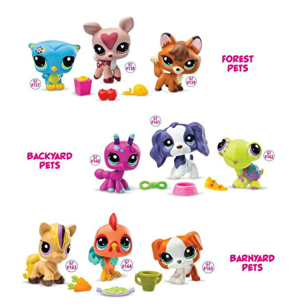 6469 SUN-Littlest Pet Shop Minişler 3’lü Figür Setİ