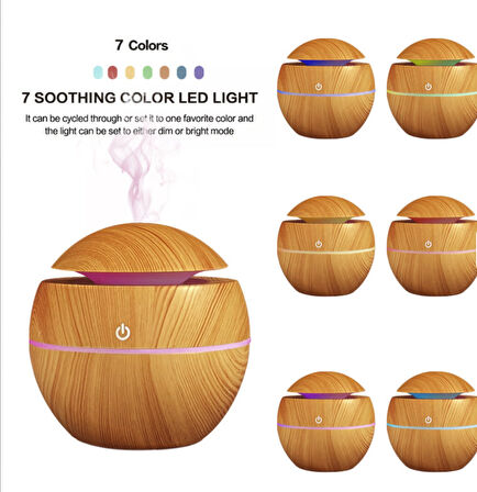 Küre Hava Nemlendirici Humidifer 7 Renk Rgb gece lambası Bebek Ve çocuk odaları için menlendirici