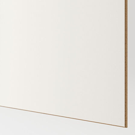 Sürgü kapak, beyaz meşe görünümlü-şeffaf cam, 150x236 cm
