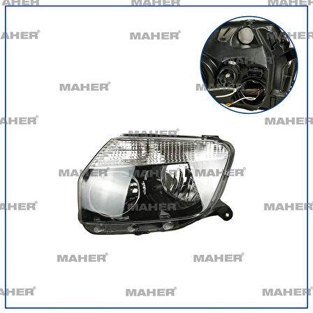 FAR DUSTER 2010-2013 SİYAH SOL 260101891R