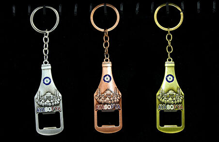 Metal Ayasofya Anahtarlık Ve Açacak Model 1 