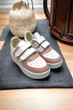 Çocuk Sneaker Spor Ayakkabı BEYAZ - PUDRA