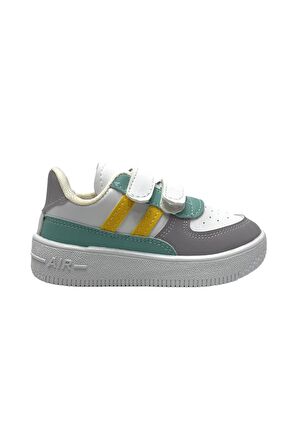 Çocuk Sneaker Spor Ayakkabı BEYAZ - SARI