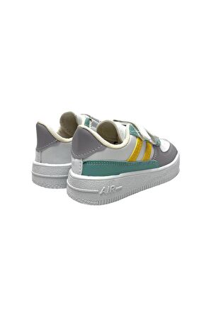 Çocuk Sneaker Spor Ayakkabı BEYAZ - SARI