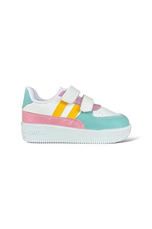 Çocuk Sneaker Spor Ayakkabı Beyaz-Lila
