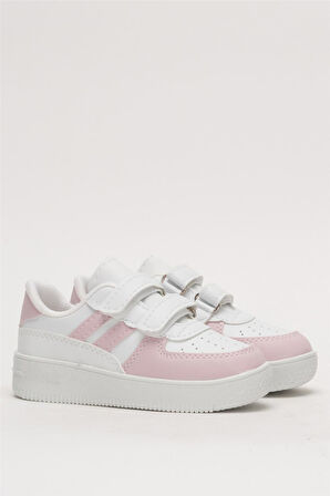 Çocuk Sneaker Spor Ayakkabı BEYAZ-PEMBE