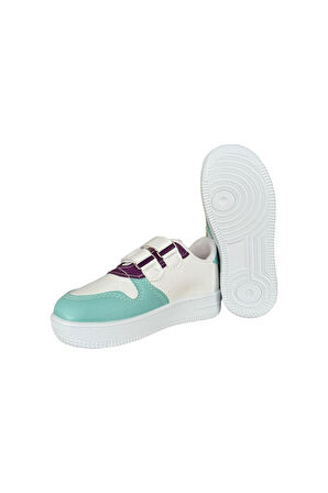 Çocuk Sneaker Spor Ayakkabı BEYAZ - SU YEŞİLİ