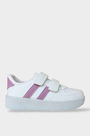 Çocuk Sneaker Spor Ayakkabı Lila-Beyaz