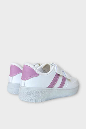 Çocuk Sneaker Spor Ayakkabı Lila-Beyaz