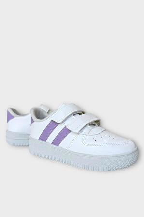 Çocuk Sneaker Spor Ayakkabı BEYAZ - MOR