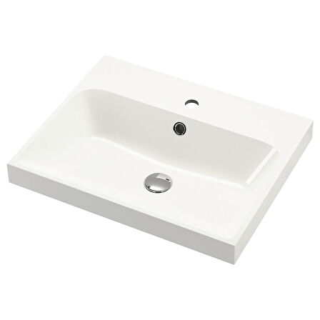 Lavabo, beyaz, 60x48 cm