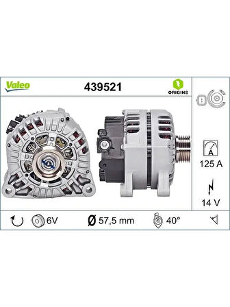ALTERNATOR BERLINGO II BERLINGO III C4 C4 (B7) DS4 C3 C3 II C5 II XSARA II P307 P407 P206 PARTNER II