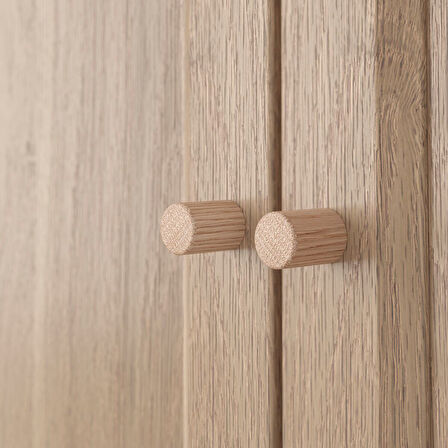 Kapaklı kitaplık, meşe görünümlü, 80x30x106 cm