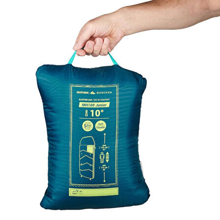 Çocuk Outdoor Uyku Tulumu - Mavi - MH100 10°C