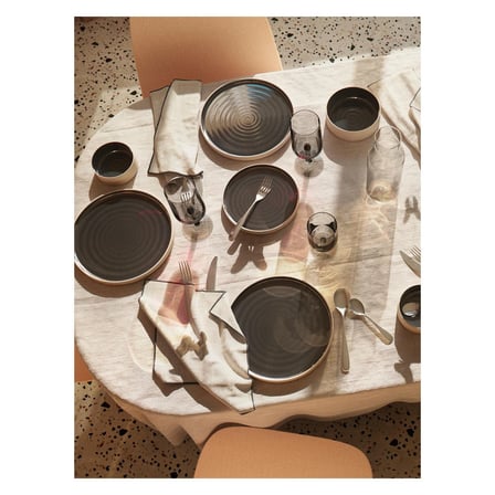 Tatlı Tabağı Seti, Gri, 20 cm, 2 adet