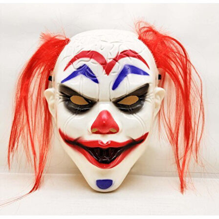 Kızıl Saçlı Joker Palyaço Maskesi 